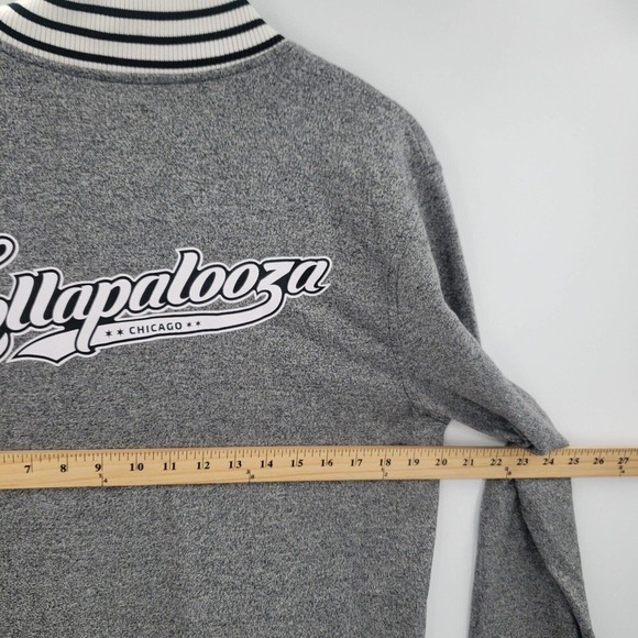 Brooklyn Lollapalooza Chicago graphic bomber jacket men size medium banded logo - Picture 7 of 16